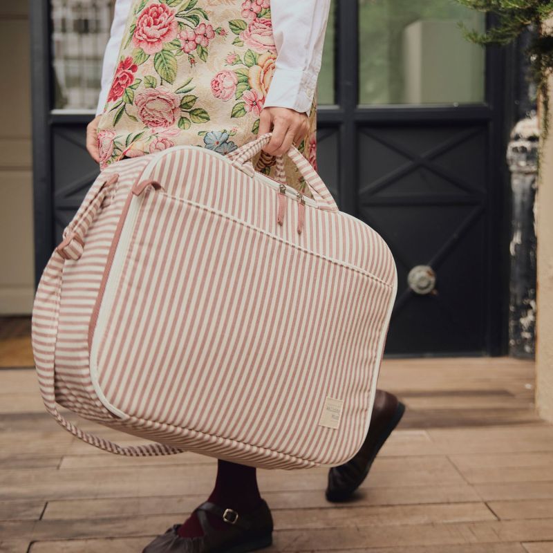 Valise de maternité Praliné Rayures Moka Walking Mum Ambiance 7