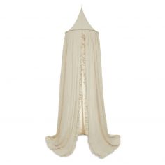 Ciel de lit vintage ruffle Nougat (245 cm) - Reconditionné - Jollein