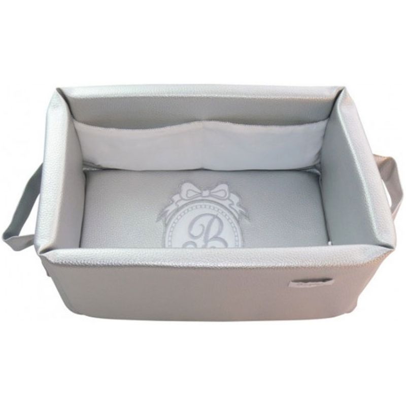 Panier de toilette gris Pur Maison Nougatine