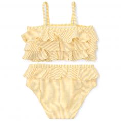Maillot de bain 2 pièces à volants Ocean Treasures Yellow (3-4 ans) - Little Dutch