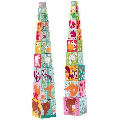 Cubes empilables Forêt (10 cubes) - Reconditionné