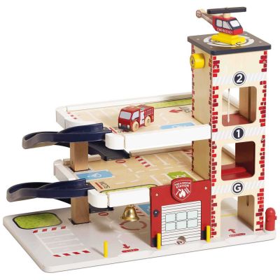 Caserne de pompiers et des secours en bois FSC Le Toy Van