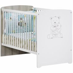 Lit bébé avec tiroir Teddy (60 x 120 cm) - Baby Price