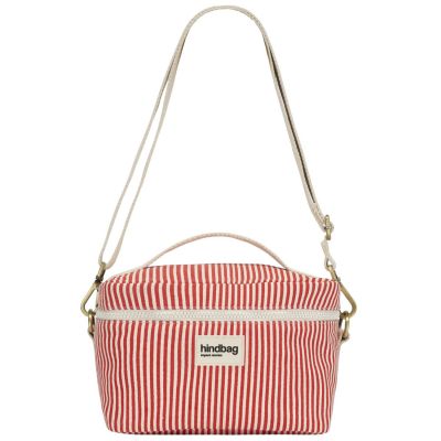 Lunch bag isotherme Igor Rayures Fines Rouge