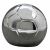 Variation Argenté du produit Petite tirelire ballon de football personnalisable (métal argenté) de la marque Daniel Crégut