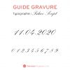 Gravure date en chiffres sur bijou (Typo 2 Palace script) - Gravure magique
