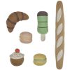 Ensemble Yummy Mini Food en tissu (6 pièces) - OYOY Mini