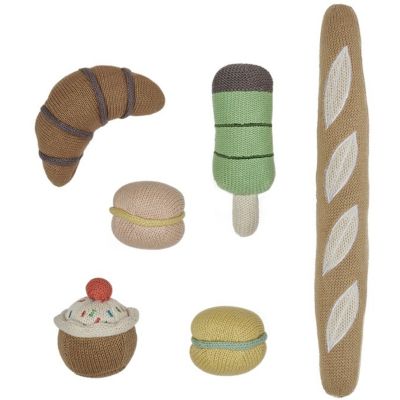 Ensemble Yummy Mini Food en tissu (6 pièces)  par OYOY Mini