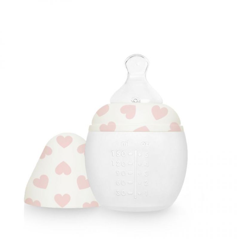 Biberon anti-colique en silicone Full of Love Pink (150 ml) Elhée Produit 1