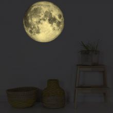 Stickers muraux phosphorescent Lune  par Chispum