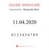 Gravure date en chiffres sur bijou (Typo 1 Mongolien Baiti) - Gravure magique