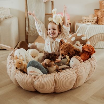 Tapis de jeu 3 en 1 Organic Coco Stripes Brown