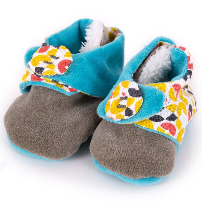 Chaussons de naissance Tchiki lichen (0-12 mois) L'oiseau bateau