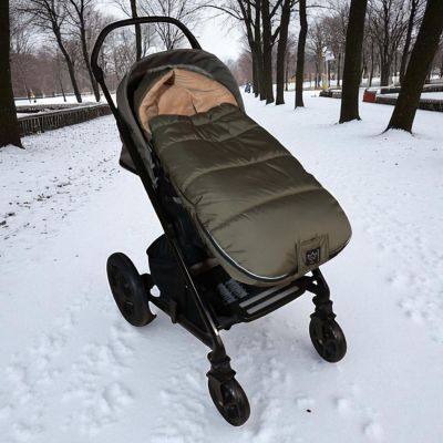 Chancelière thermique AKIKO kaki et camel  pour poussette