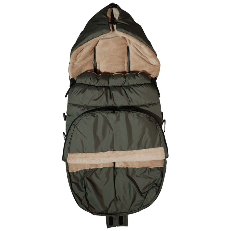 Chancelière thermique AKIKO kaki et camel  pour poussette Kaiser Produit 5