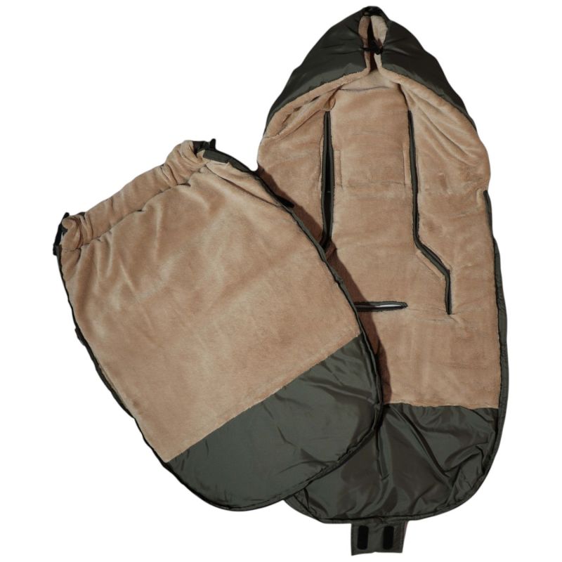 Chancelière thermique AKIKO kaki et camel  pour poussette Kaiser Produit 7