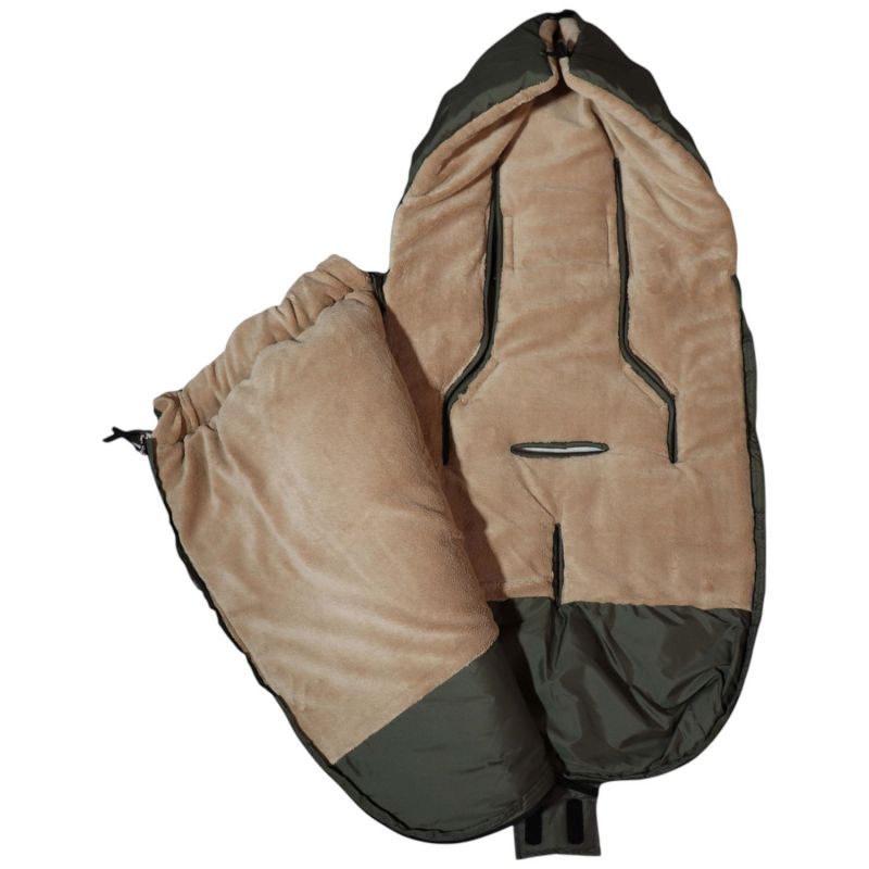 Chancelière thermique AKIKO kaki et camel  pour poussette Kaiser Produit 8