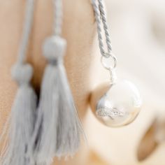 Bola de grossesse Caresse cordon nuage (plaqué argent 925) - Pleine Lune