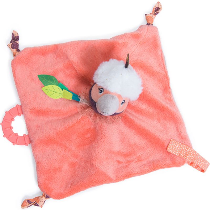 Doudou de dentition Paloma l'oiseau Dans la Jungle Moulin Roty