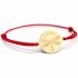 Bracelet cordon Libellule personnalisable (plaqué or) - Petits trésors