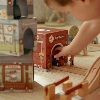 Blocs à empiler avec voitures