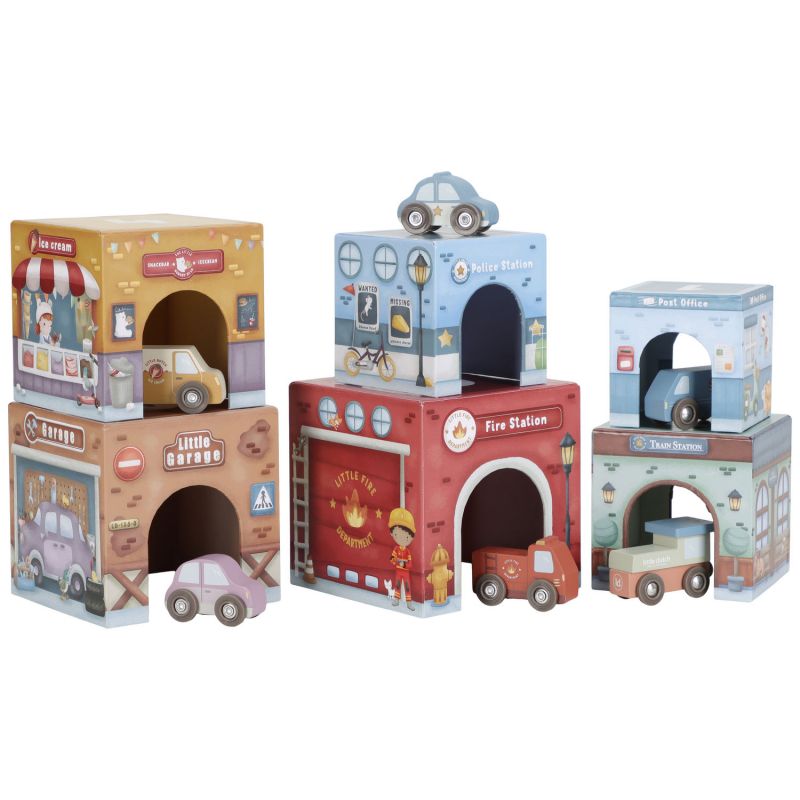Blocs à empiler avec voitures Little Dutch Produit 3