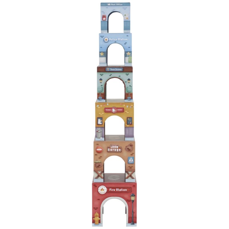 Blocs à empiler avec voitures Little Dutch Produit 4