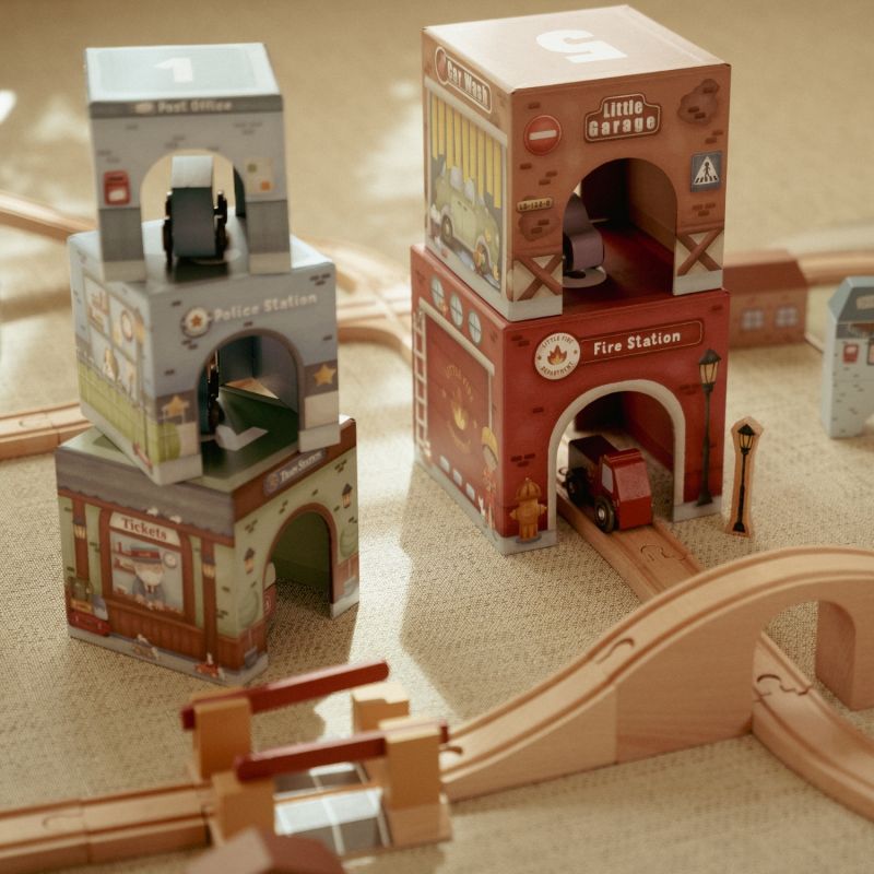 Blocs à empiler avec voitures Little Dutch Ambiance 9