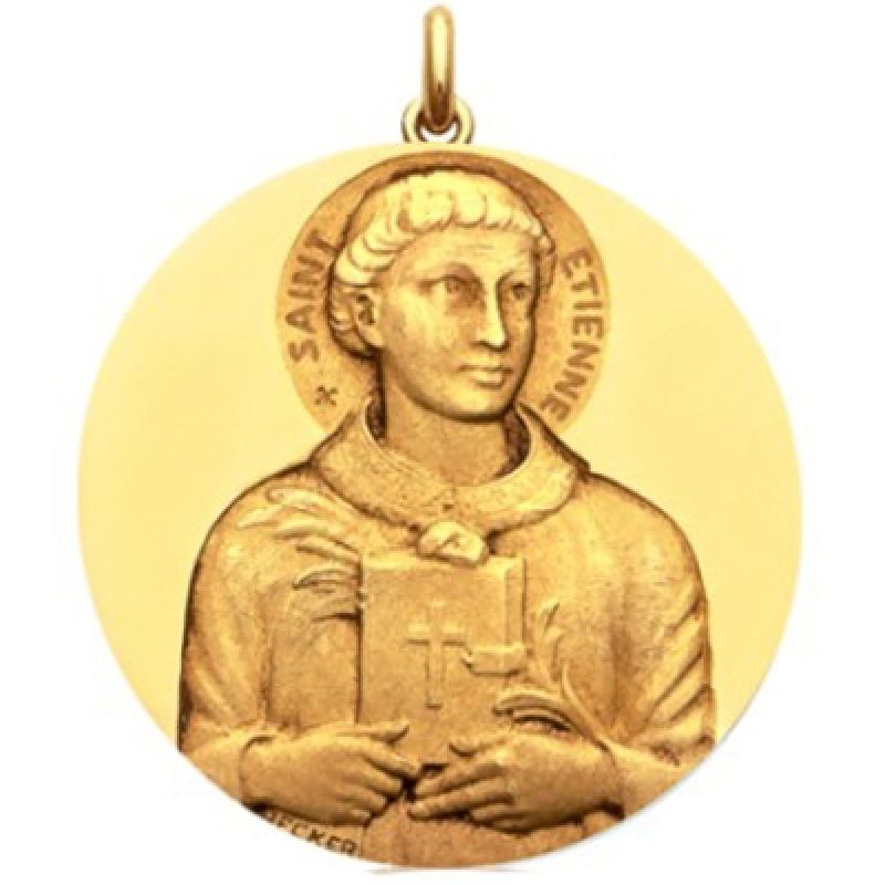 Médaille Saint Etienne (or jaune 750°) Becker