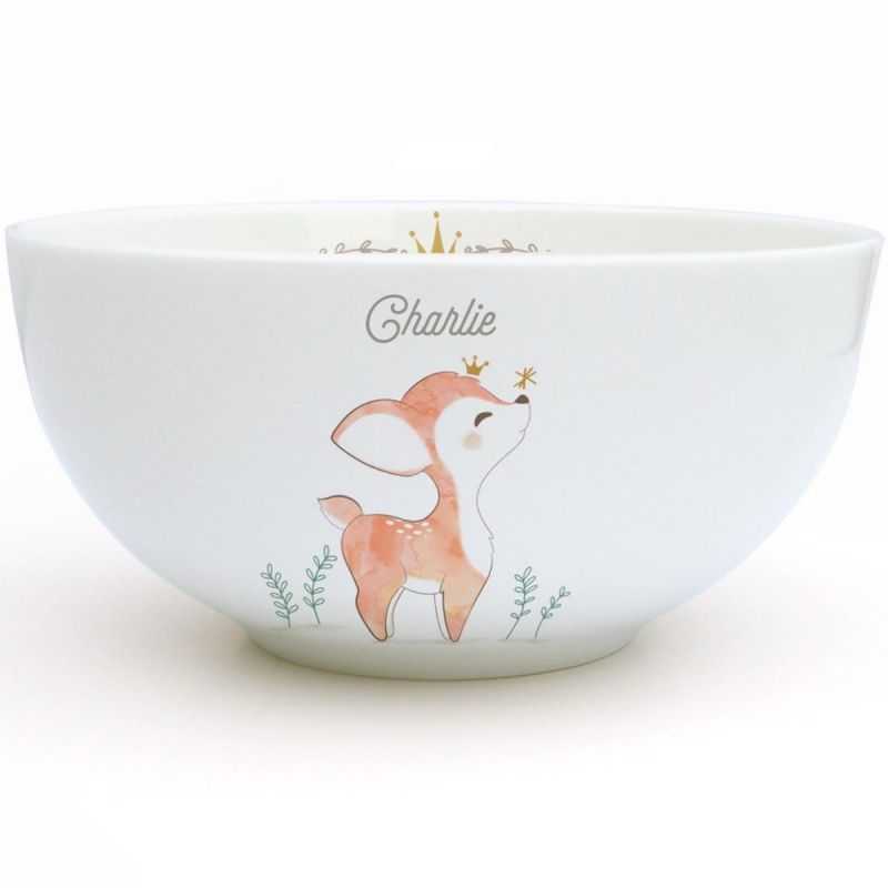 Bol en porcelaine Petit Faon (personnalisable) Gaëlle Duval