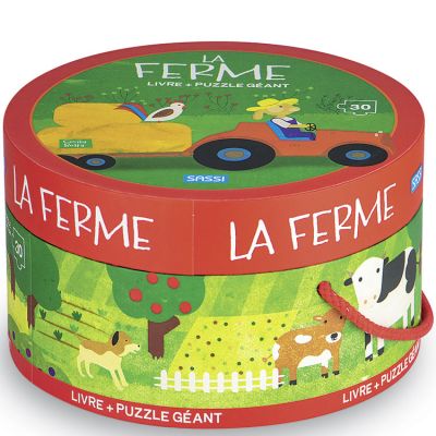 Livre et puzzle géant La ferme Sassi Junior