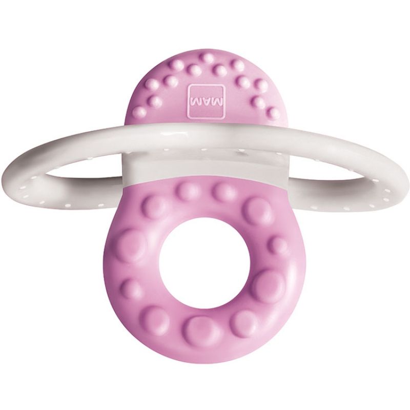 Mini-anneau de dentition phase 1 rose + boîte de stérilisation MAM