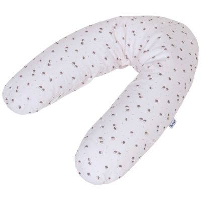 Coussin de maternité jersey écru hérissons