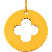 Médaille croix romane et anneau (or jaune 18 carats)  par Maison La Couronne