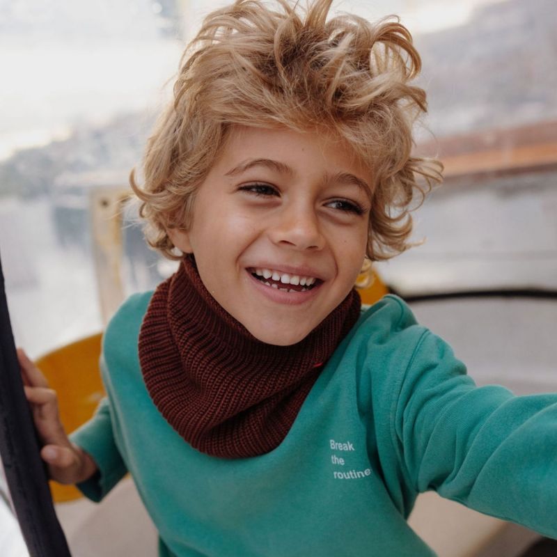 Tour de cou Snood Cocoon Coffee (1-5 ans) Hello Hossy Ambiance 4
