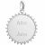 Variation Argenté du produit Pendentif médaille Soleil personnalisable (argent) de la marque Petits trésors
