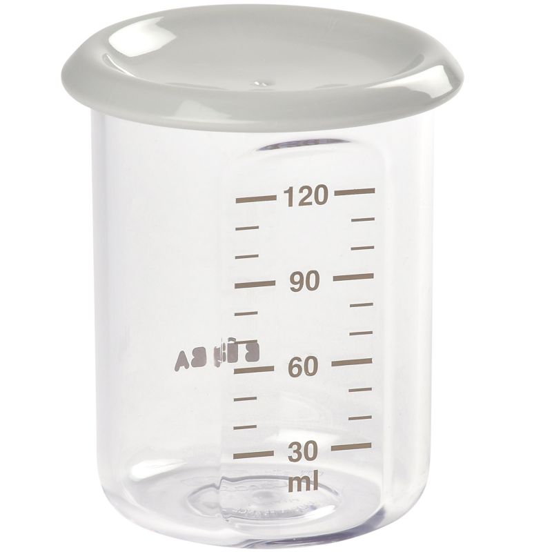 Pot de conservation en tritan Baby portion gris (120 ml) Béaba