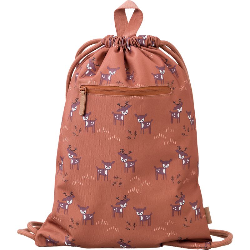 Sac à ficelles Faon marron Fresk Produit 1 grande taille