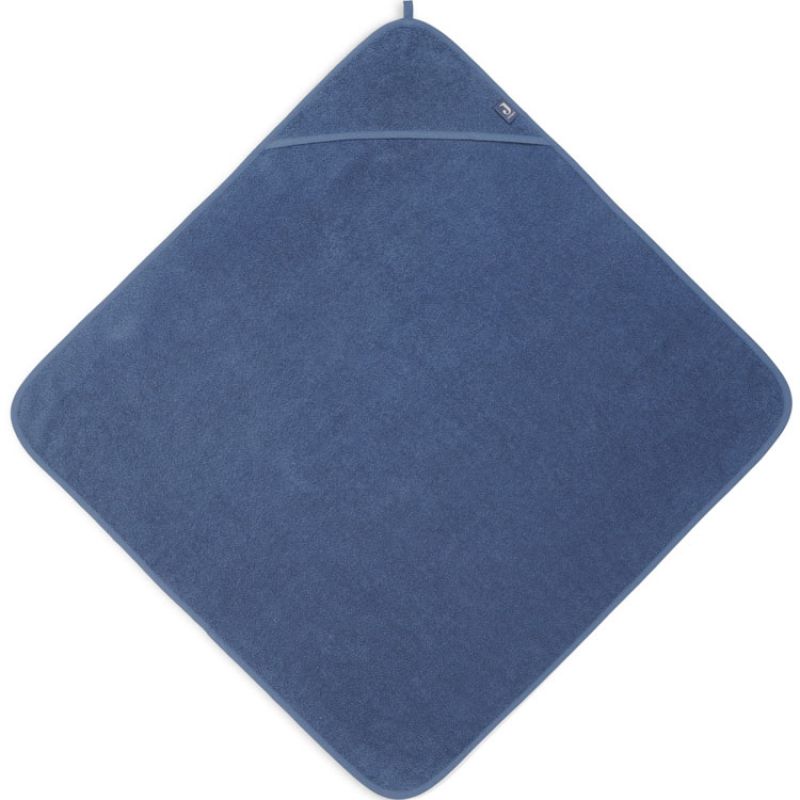 Cape de bain en éponge de coton Jeans Blue (75 x 75 cm) Jollein