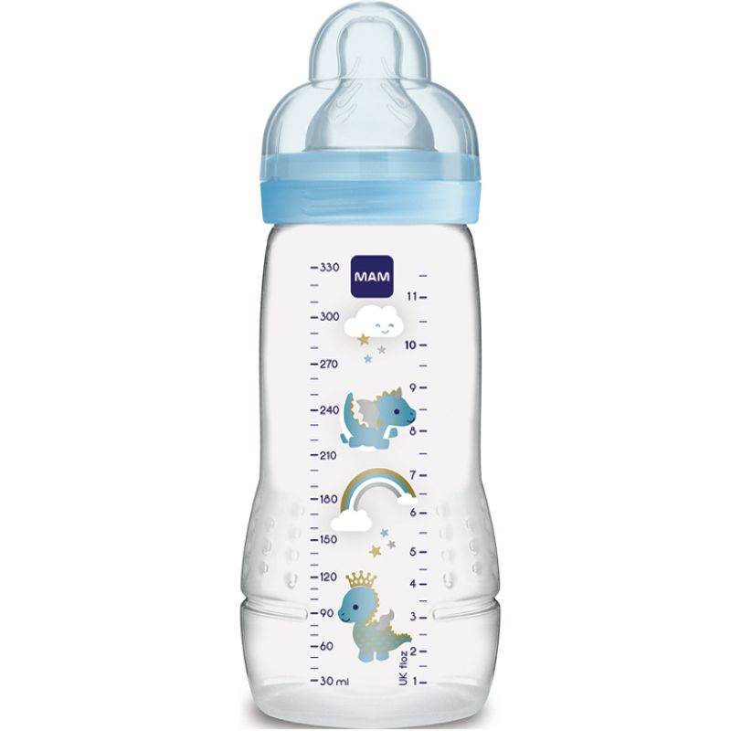 Biberon Easy Active 2ème âge dragon - débit X ultra-rapide (330 ml) MAM