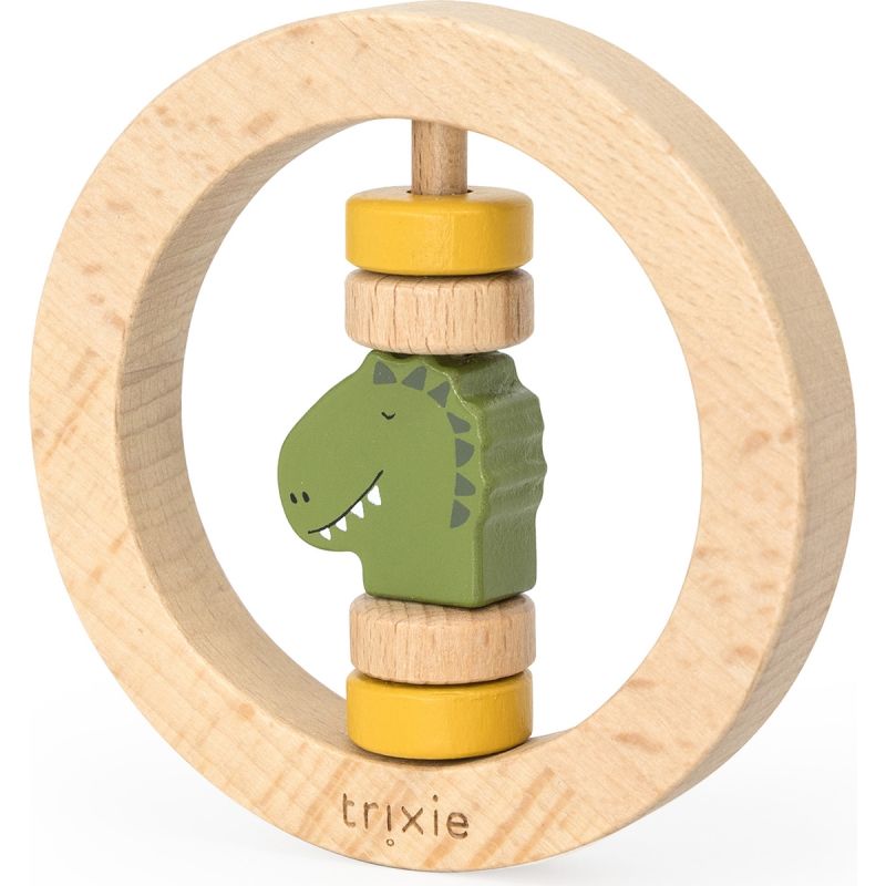 Hochet en bois rond Mr. Dino Trixie