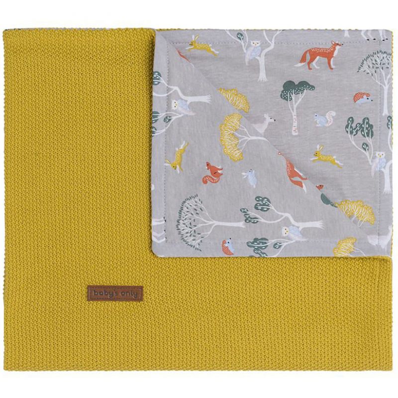 Couverture bébé Forest moutarde (70 x 95 cm) Baby's Only