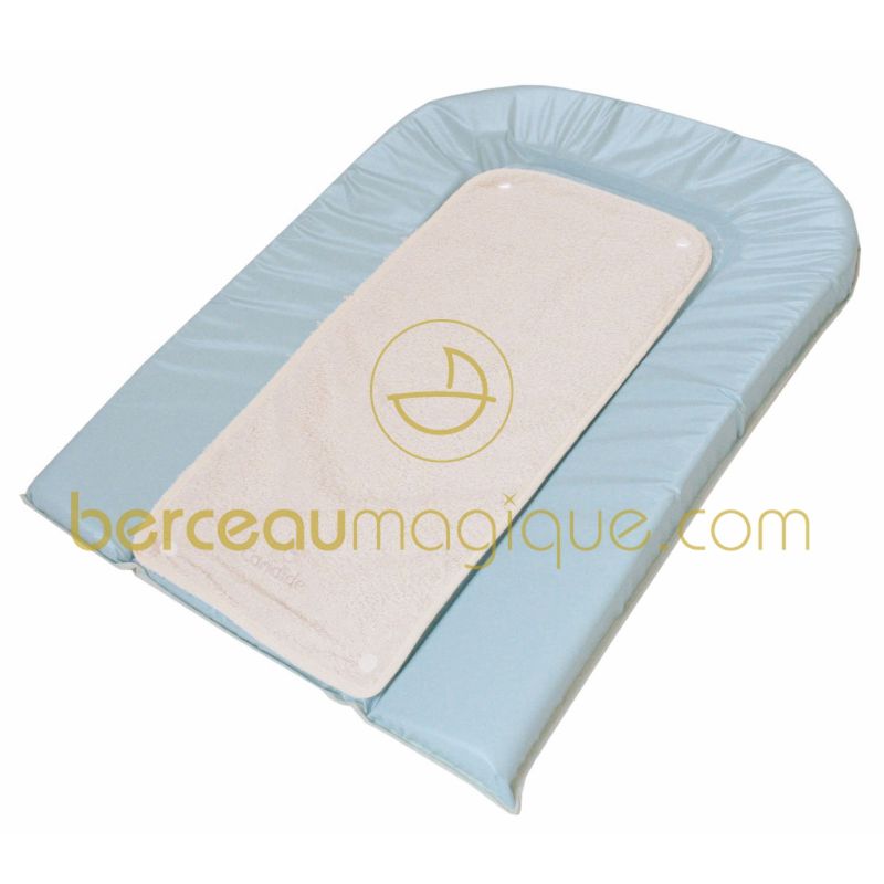 Matelas à langer bleu écru Candide