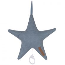 Coussin musical à suspendre étoile Pure blue (27 cm)  par Little Dutch