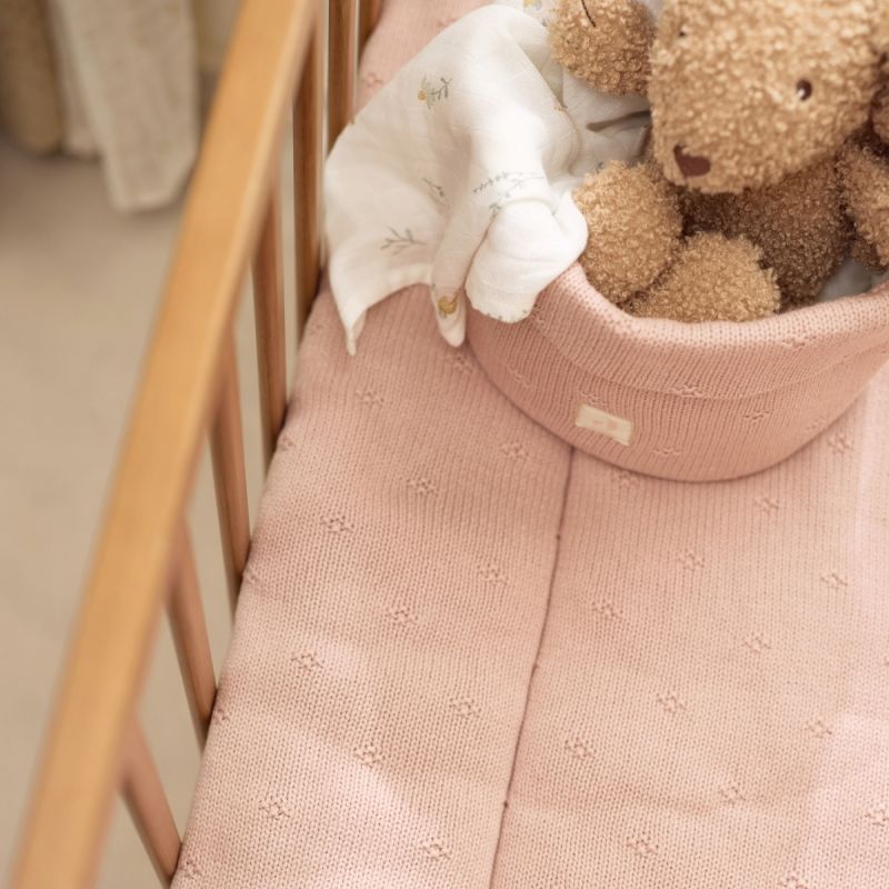 Panier de rangement Cosy Knit Wild Rose (14 x 18 cm) Jollein Ambiance 4