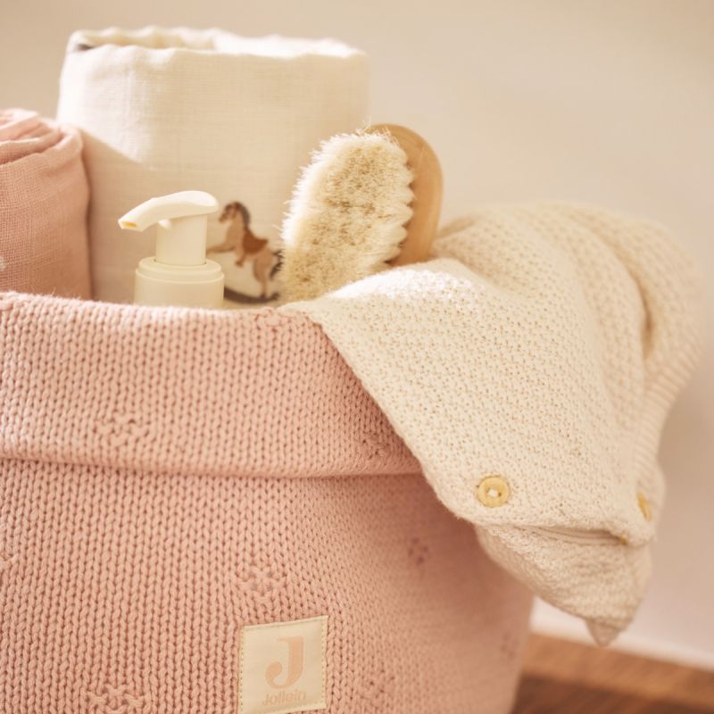 Panier de rangement Cosy Knit Wild Rose (14 x 18 cm) Jollein Ambiance 5