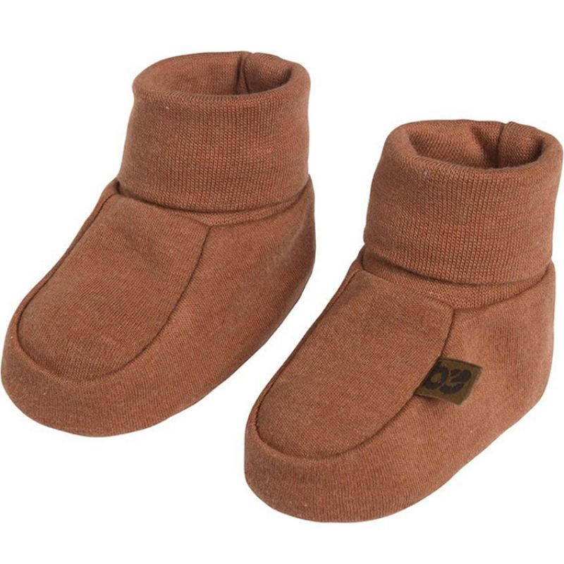 Chaussons bébé en coton bio Melange honey (0-3 mois) Baby's Only