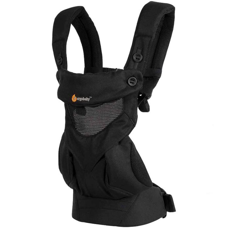 Porte bébé 360 Cool Air Mesh noir onyx (4 positions) Ergobaby