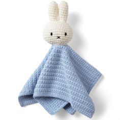 Doudou plat Miffy bleu - Just Dutch