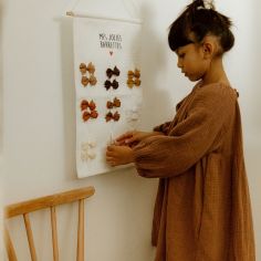 Porte-barrettes Gaze Ecru (personnalisable)